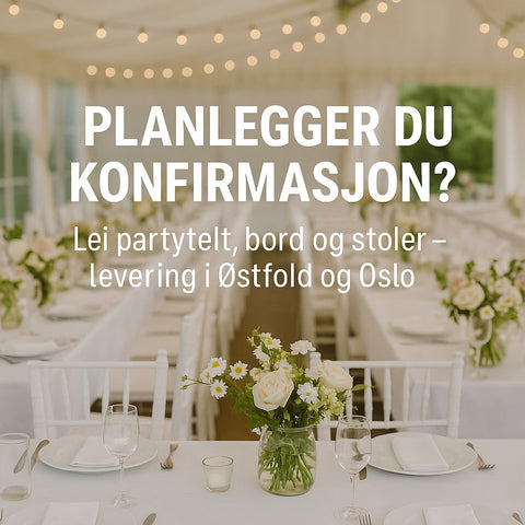 Konfirmasjon i hagen – slik skaper du en minnerik dag med riktig utstyr